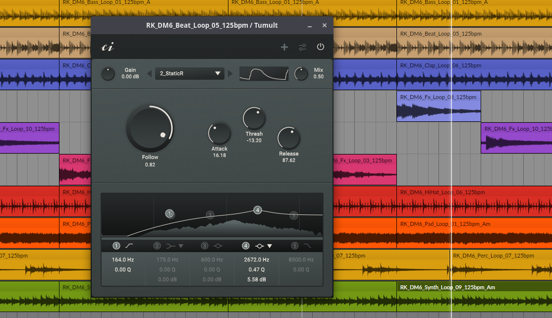 Picture of the Tumult plugin GUI